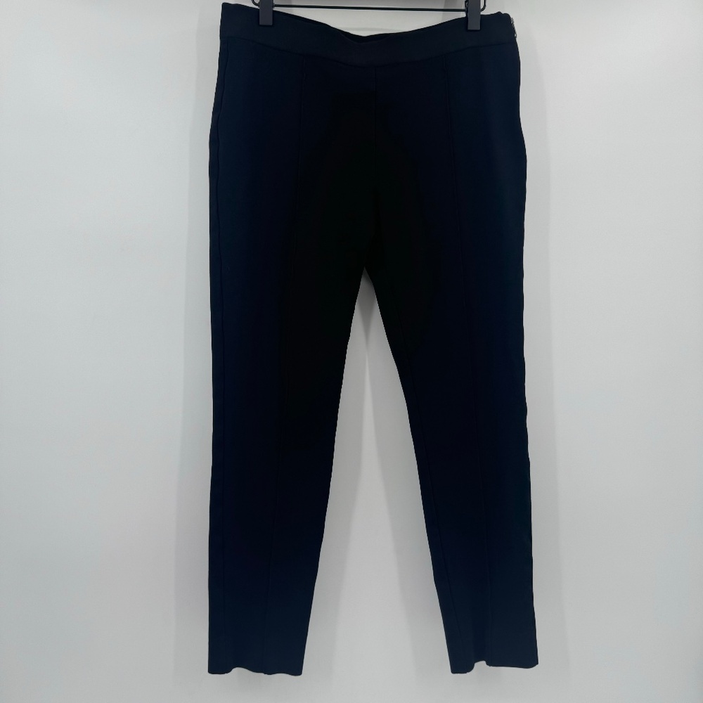 Everlane Pants Women 12 Black Skinny Stretch Zipper Mid Rise Office Career Ankle